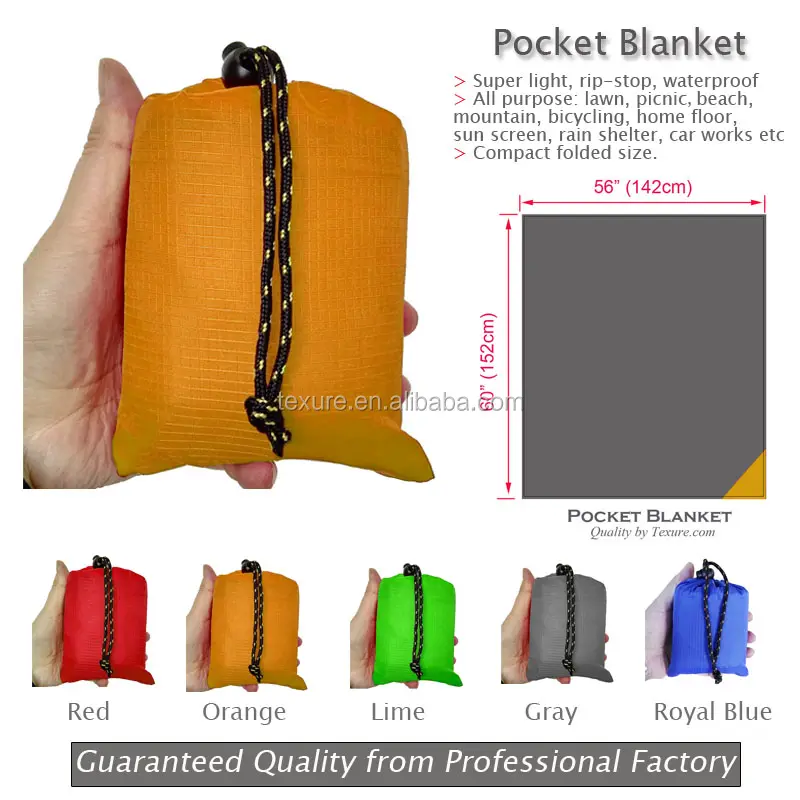 Lightweight Sand Escape Ultra Compact Camping Outdoor Picnic mat  Nylon Beach Blanket easy carry