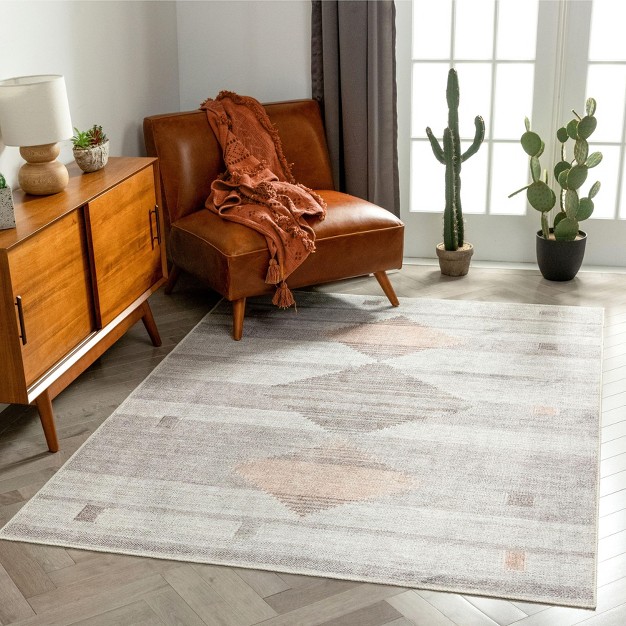 Well Woven Argonne Machine Washable Vintage Style Updated Classic Distresseed Gabbeh Grey Area Rug