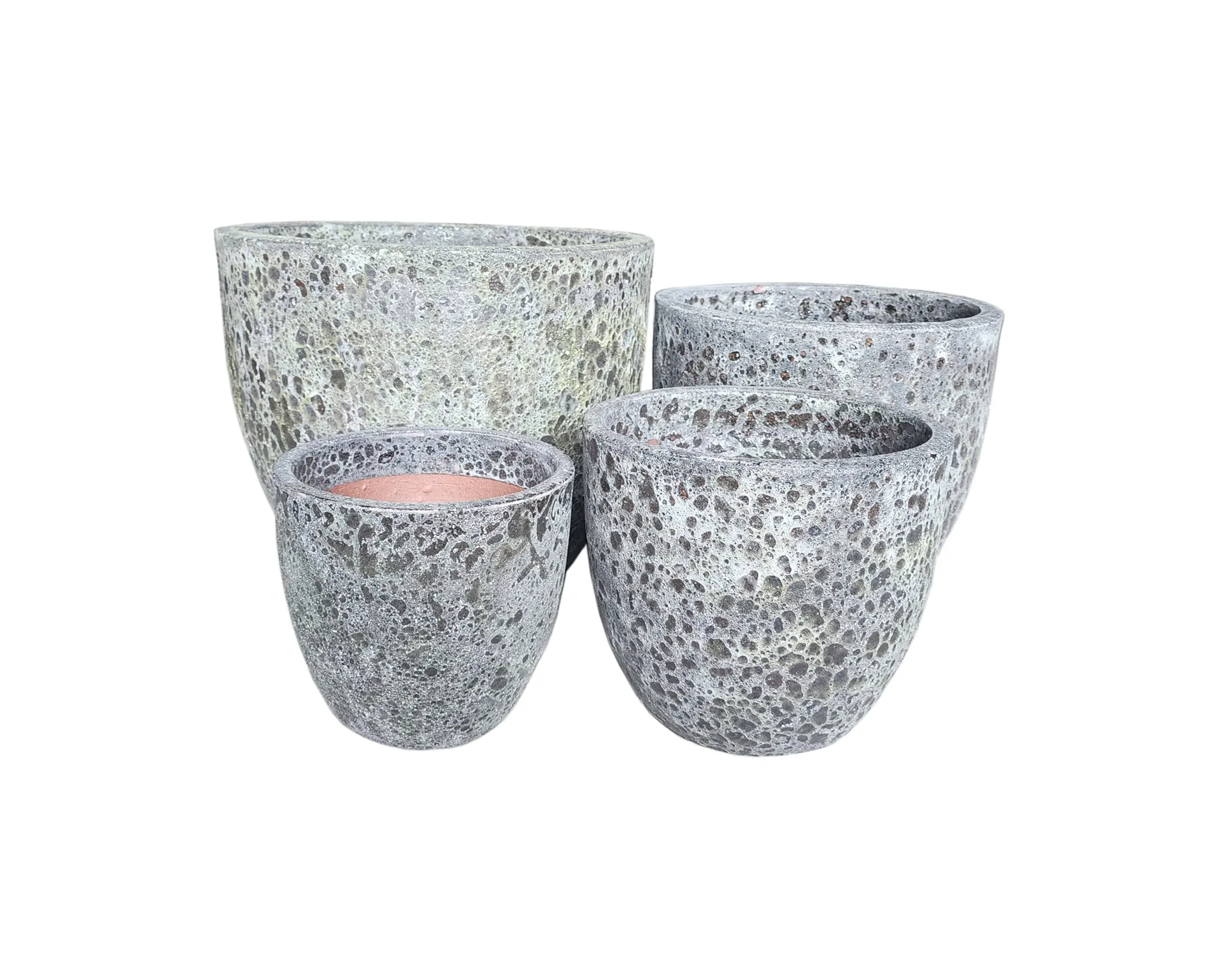 Best seller Atlantis red ceramic outdoor  garden pots and planters handmade flower pots and planters pottery planted pots