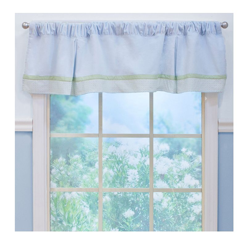 Blue Corduroy Window Valance， 1 Pack