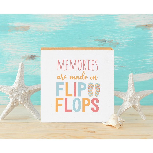 C amp f Home Memories Flip Flops Shelf Block