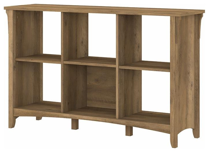 Bush Business Furniture Salinas 6 Cube Organizer in Ash Brown   Engineered Wood   Transitional   Bookcases   by Homesquare  Houzz