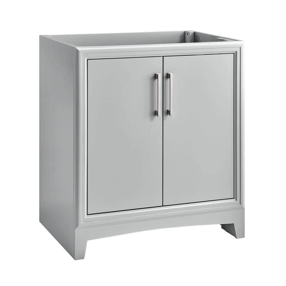 Glacier Bay Hillcroft 30 in W x 215 in D x 34 in Bath Vanity Cabinet without Top in Light Gray