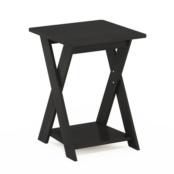 Porch and Den Wilmot Espresso Simplistic Criss-crossed End Table