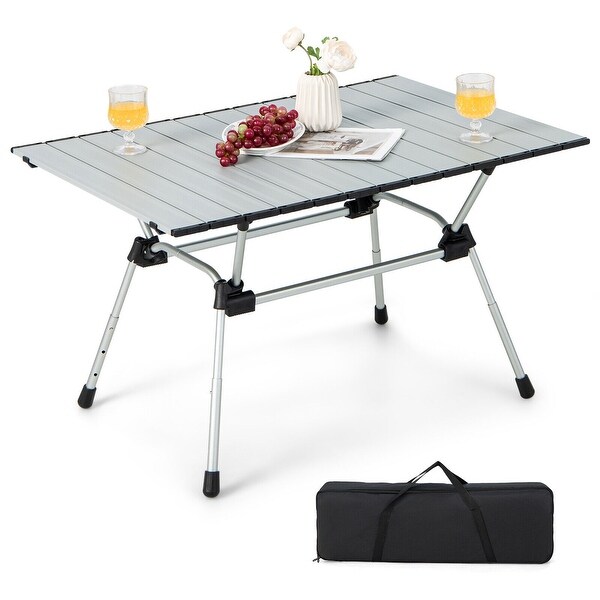 Folding HeavyDuty Aluminum Camping Table with Carrying Bag