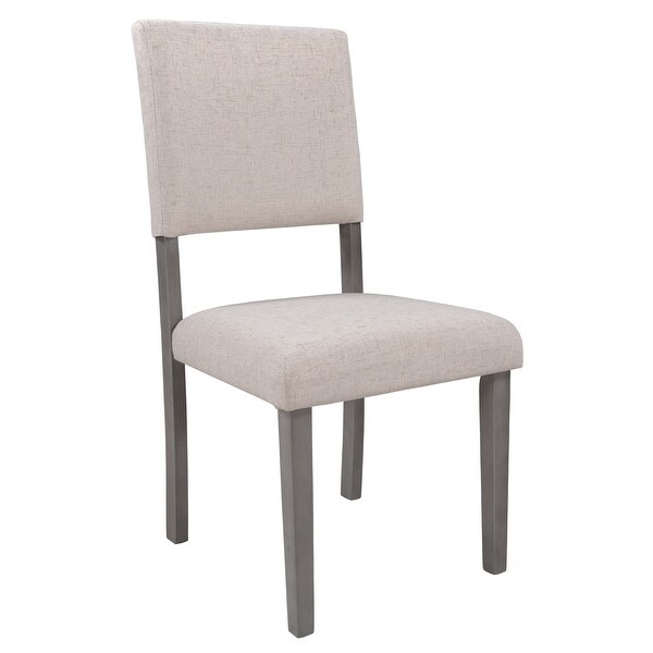 Clihome Mid-Century Wood Upholstered Dining Chairs(Set of 4)