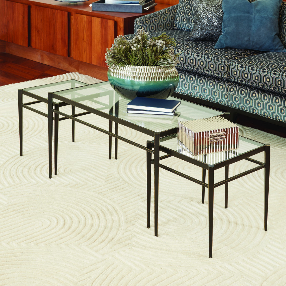 Lescot Nesting Tables   Transitional   Coffee Table Sets   by HedgeApple  Houzz