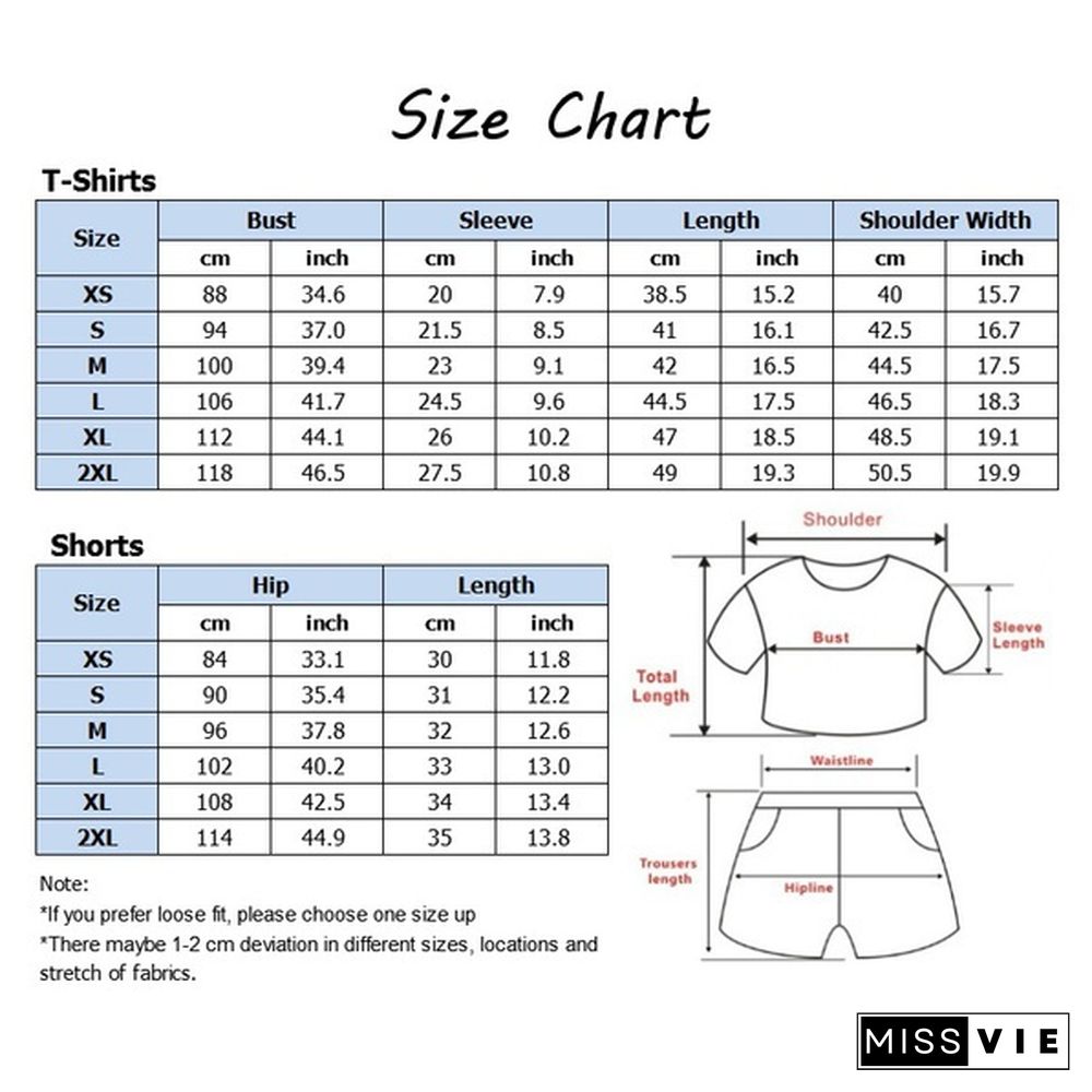 Women Grey's Anatomy Women Short T-shirt Shorts Suit Summer Sport Wear Casual Cotton Yoga Lady Crop Top and Shorts