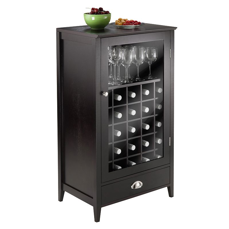 Winsome Bordeaux 25-Bottle Wine Cabinet