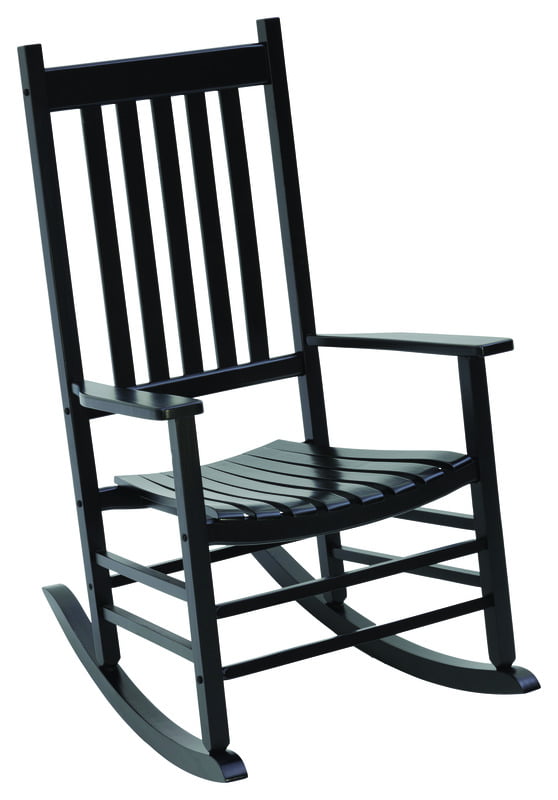 Jack-Post Traditional Hardwood Porch Rocker In Black Finish