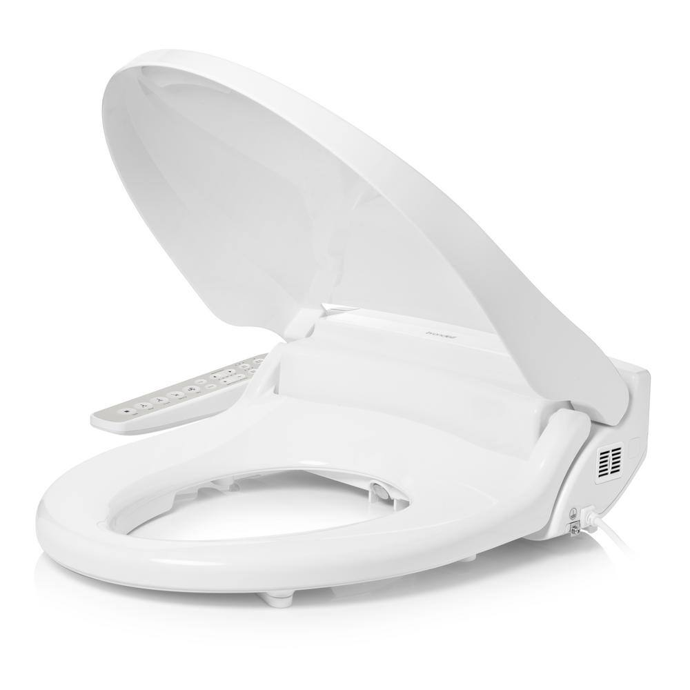 Brondell Swash Select Sidearm DR801 Electric Bidet Seat for Elongated Toilets with Warm Air Dryer and Deodorizer in White DR801-EW