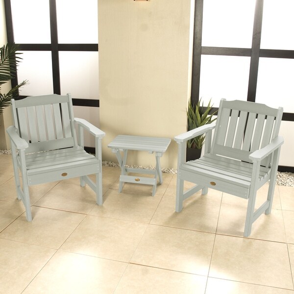 Garden Chairs and Folding Side Table (3piece Set)