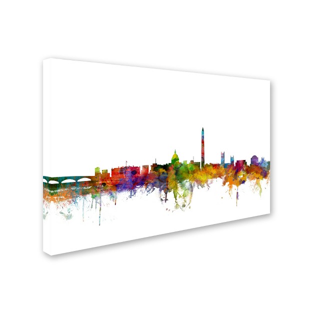 Trademark Fine Art michael Tompsett x27 washington Dc Skyline Ii x27 Canvas Art