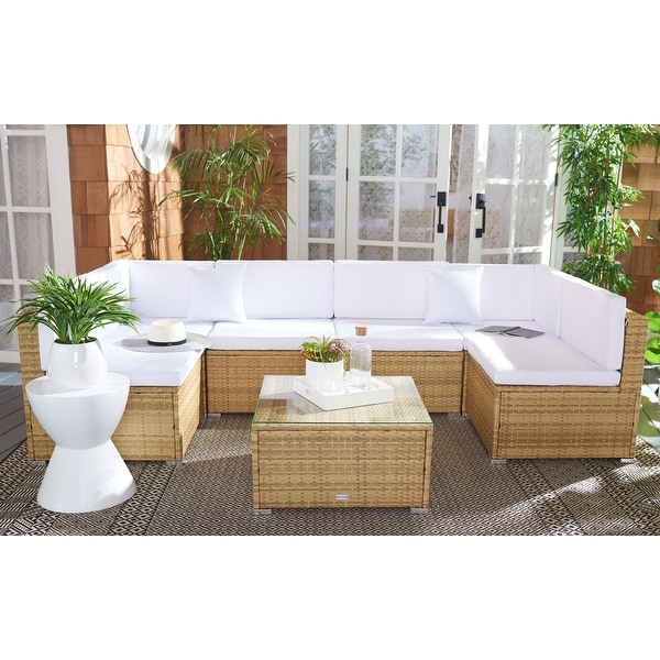 SAFAVIEH Outdoor Living Diona Patio Sectional Set