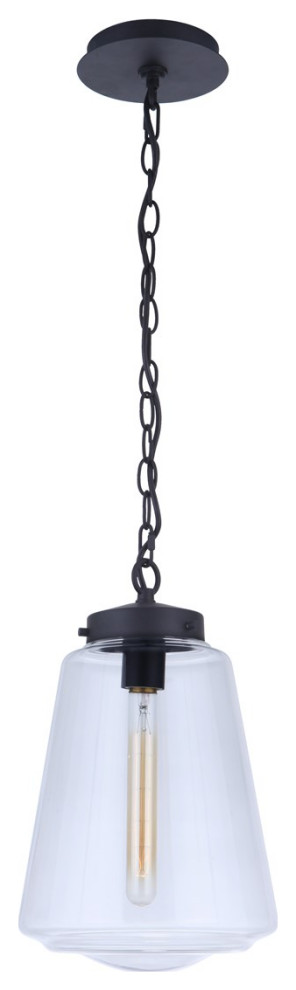 Craftmade Laclede 1 Light Outdoor Pendant ZA3821 MN   Midnight   Transitional   Outdoor Hanging Lights   by Lighting and Locks  Houzz