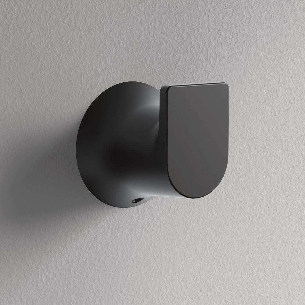 MOEN Genta Single Hook Robe Hook in Matte Black BH3603BL