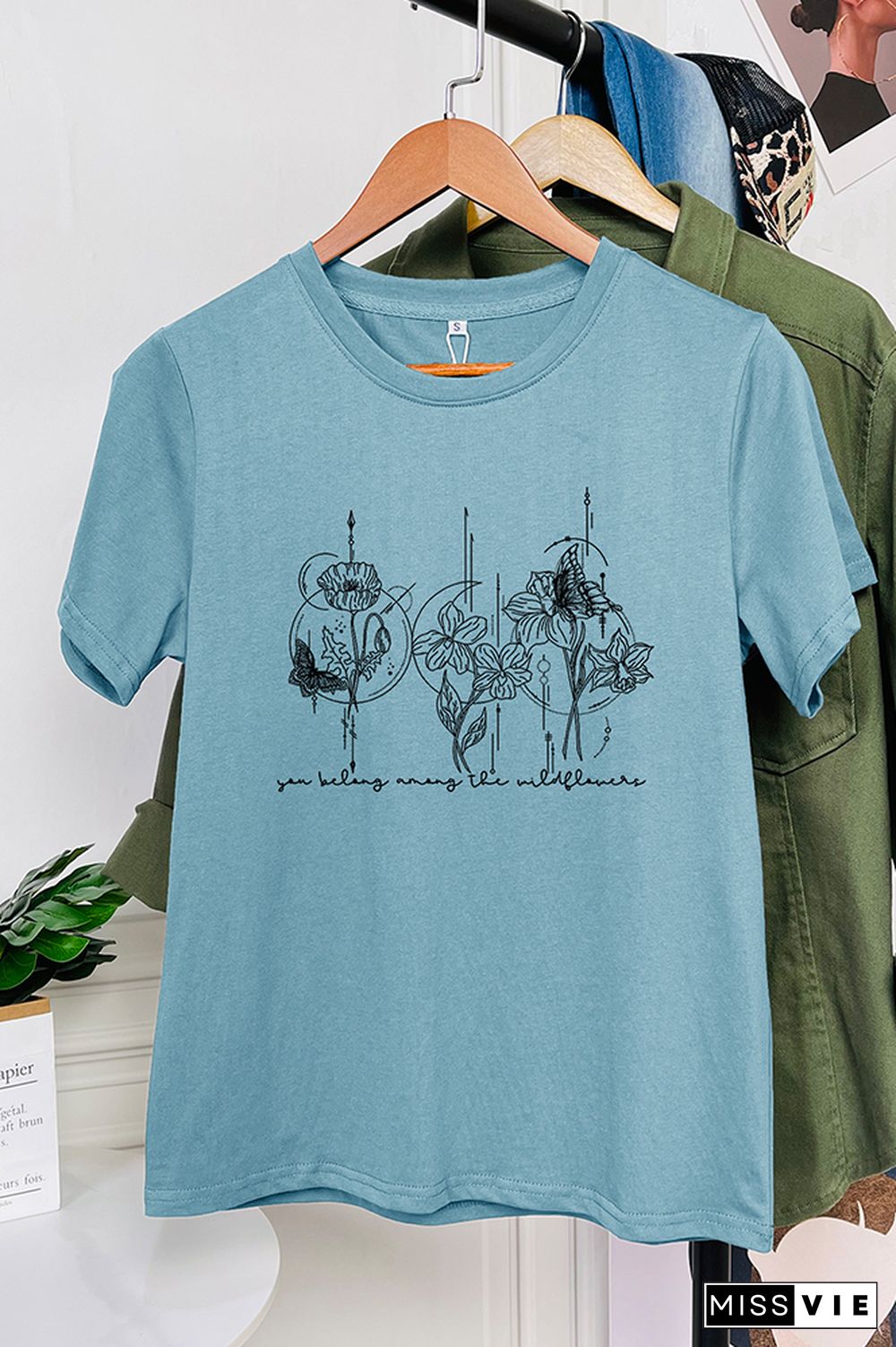 You Belong Among the Wildflower Graphic T-Shirt Wholesale