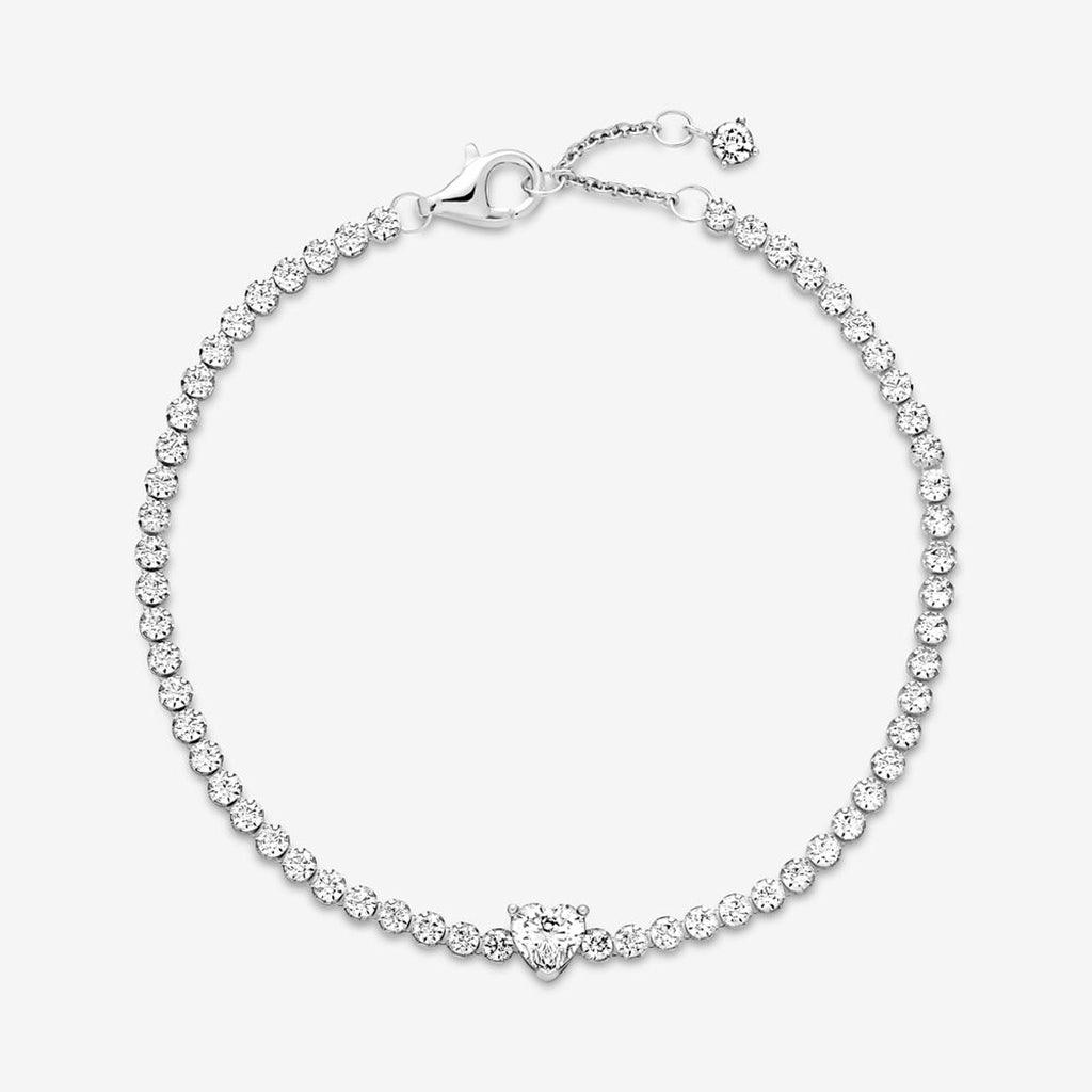 PANDORA  Sparkling Heart Tennis Bracelet