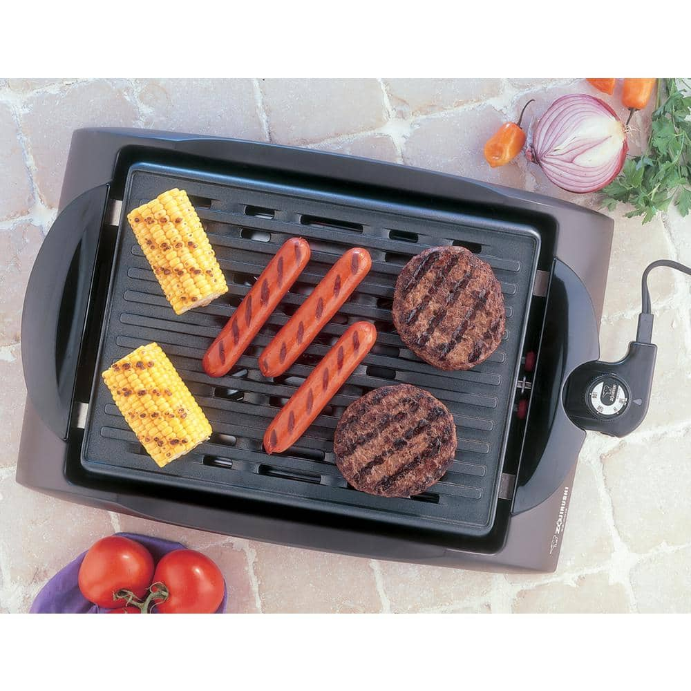 Zojirushi 112 sq. in. Brown Non-Stick Indoor Grill with Temperature Control EB-CC15