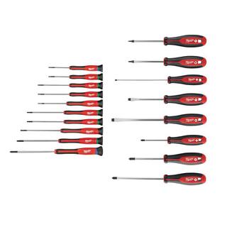 MW 10-Piece Precision Screwdriver Set with 8-Piece Variety Screwdriver Set (18-Piece) 48-22-2612-48-22-2718