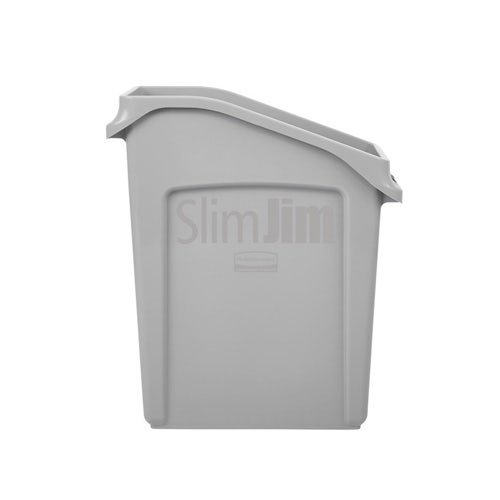 Rubbermaid 2026695 Slim Jim 13-Gallon Undercounter Trash Can， Gray