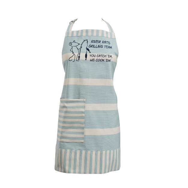 Park Designs River Runner Stripe River Rats Apron