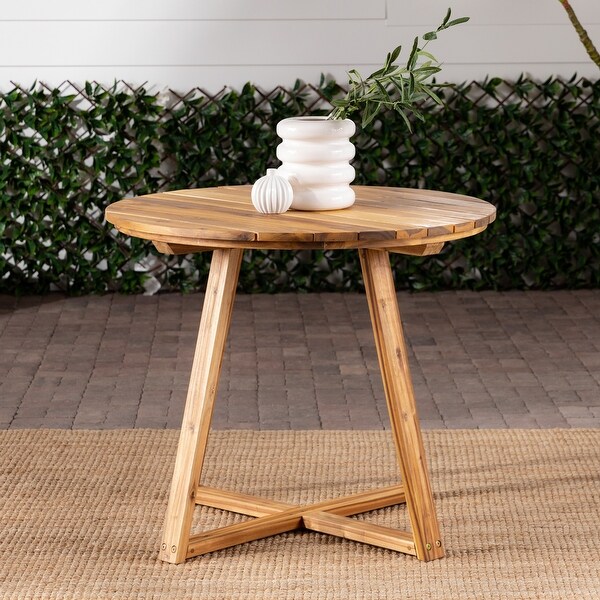 Middlebrook 36inch Round Solid Wood Patio Dining Table