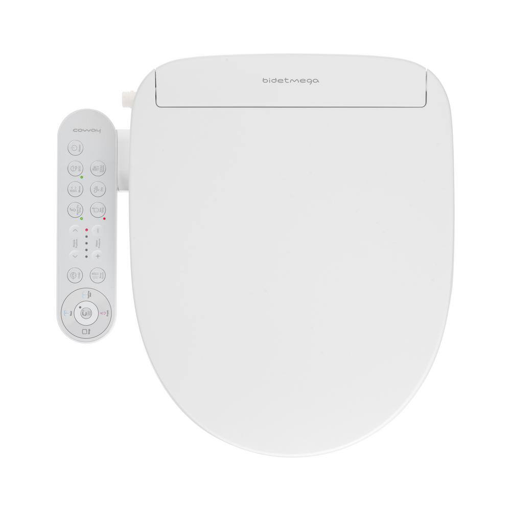 Coway Bidetmega 200 Electric Bidet Seat for Round Toilets in White Bidetmega200r