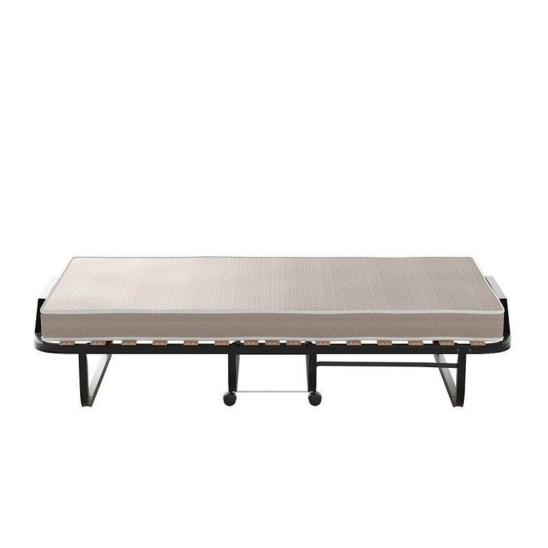 Made in Italy Rollaway Folding Bed with Memory Foam Mattress