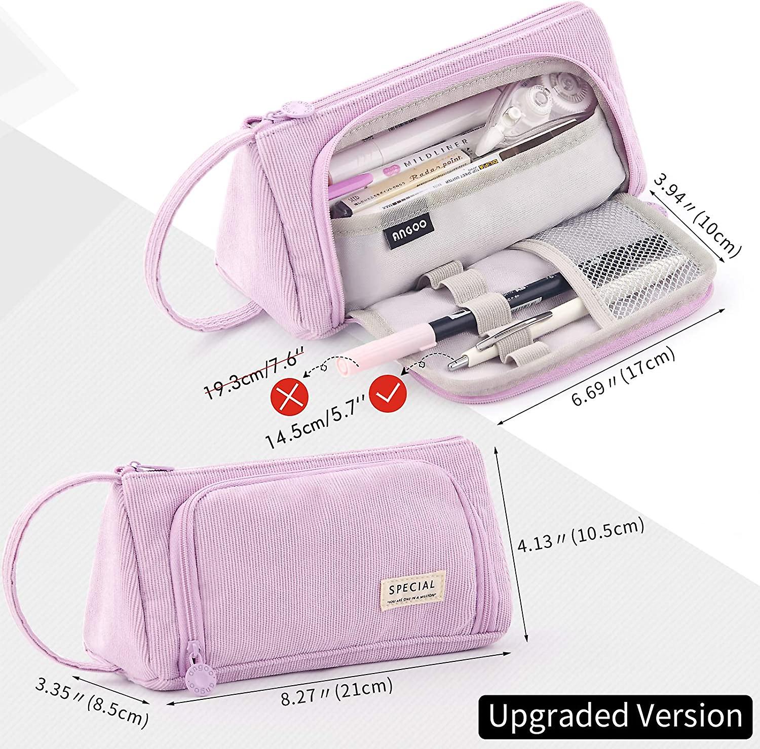 Big Capacity Pencil Case Pouch Pen Case Simple Stationery Bag School College Office Organizer For Teens Girls Adults Student