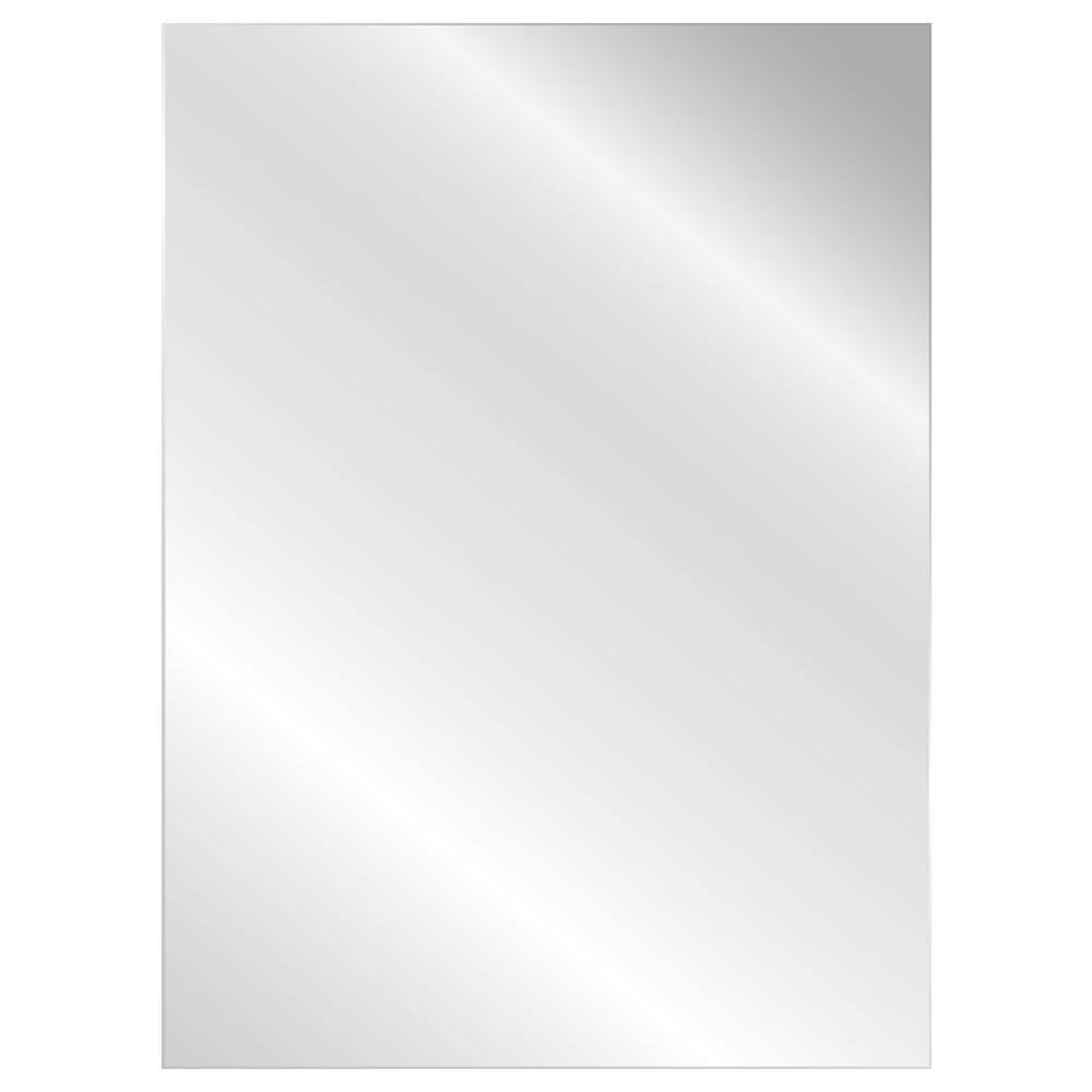 Glacier Bay 36 in. W x 48 in. H Frameless Rectangular Polished Edge Bathroom Vanity Mirror in Silver 81180