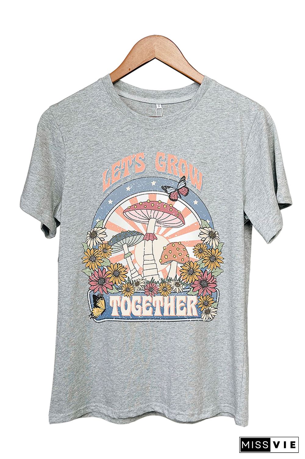 Let's Grow Together Short Sleeve Graphic Tee Wholesale