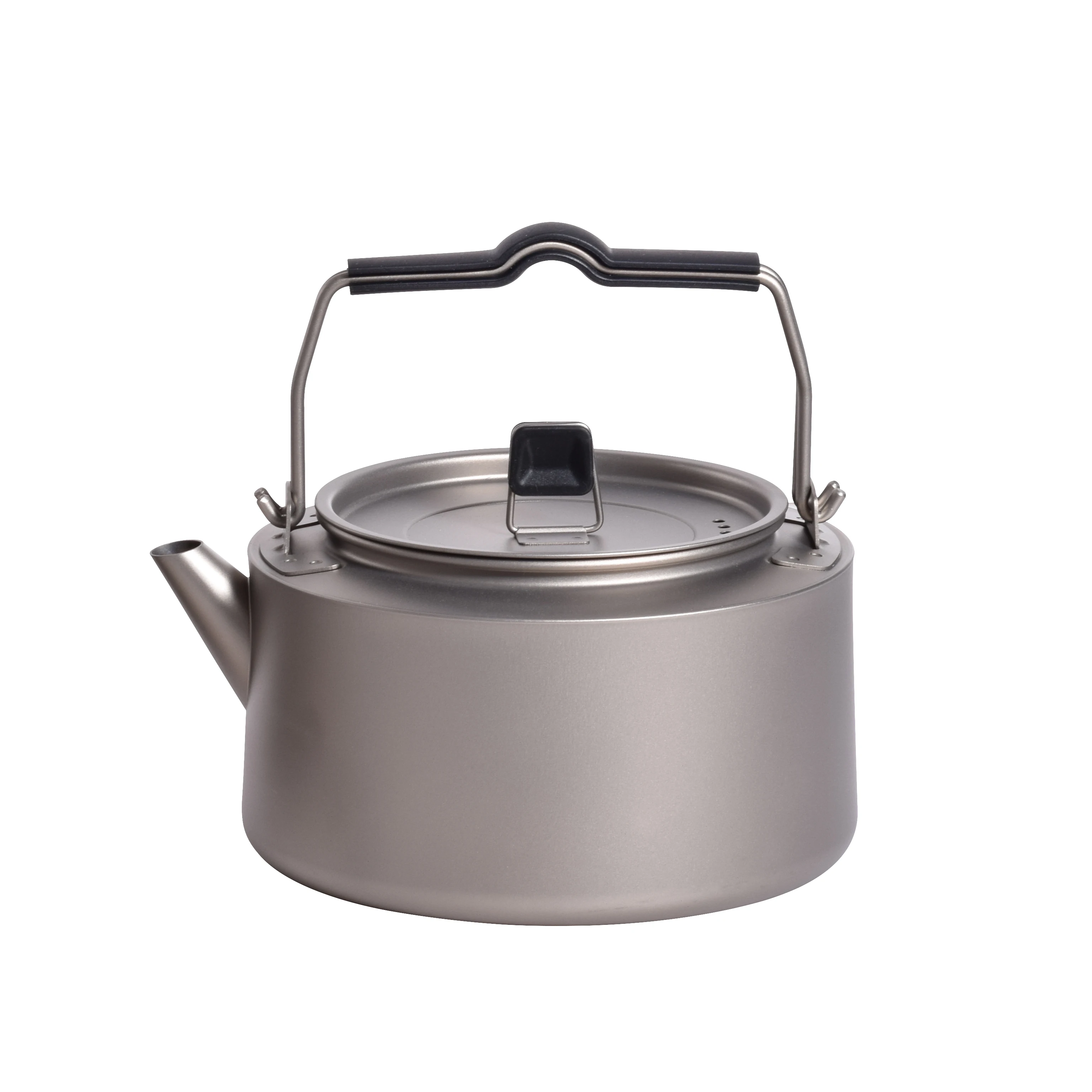 1000ml Titanium Kettle Titanium Tea Pot Camping Water kettle  with Tight Lid Handle