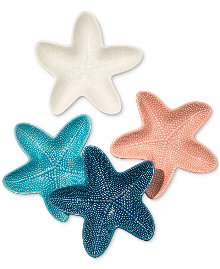 The Cellar Starfish Appetizer Plates Set of 4