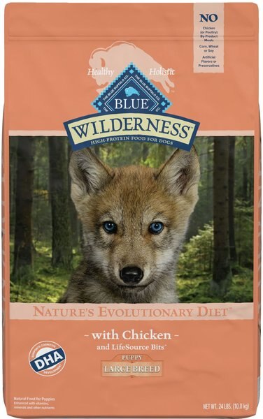 Blue Buffalo Wilderness Large Breed Puppy Chicken Recipe Grain-Free Dry Dog Food