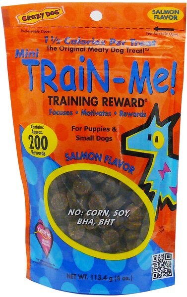 Crazy Dog Train-Me! Minis Salmon Flavor Dog Treats