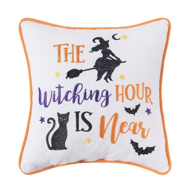 X 10 quot The Witching Hour Halloween Pillow