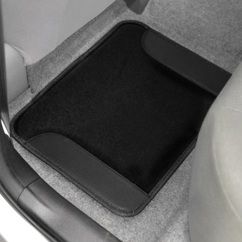 BDK Design Car Floor Mats 4 Pieces - Carpet with Unique Design， Universal Fit - Front and Rear Full Set