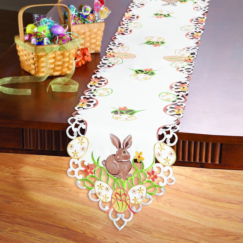 Easter Bunny and Eggs Table Linens