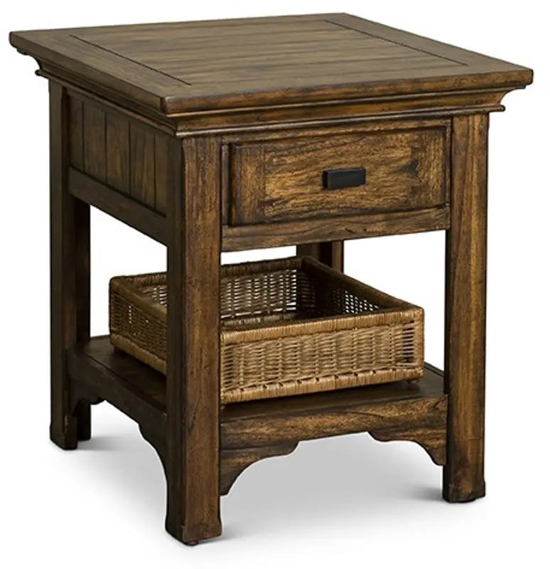 Eagle Mountain Heirloom Oak Brown End Table