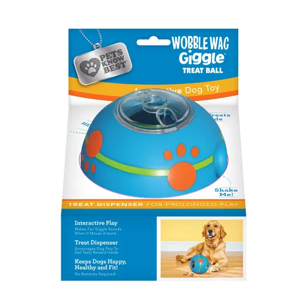 Pets Know Best Wobble Wag Giggle Treat Ball