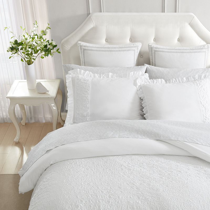 Laura Ashley Eyelet Comforter Set