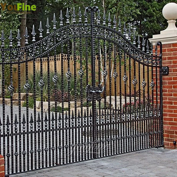 small customized house main iron gate for sales