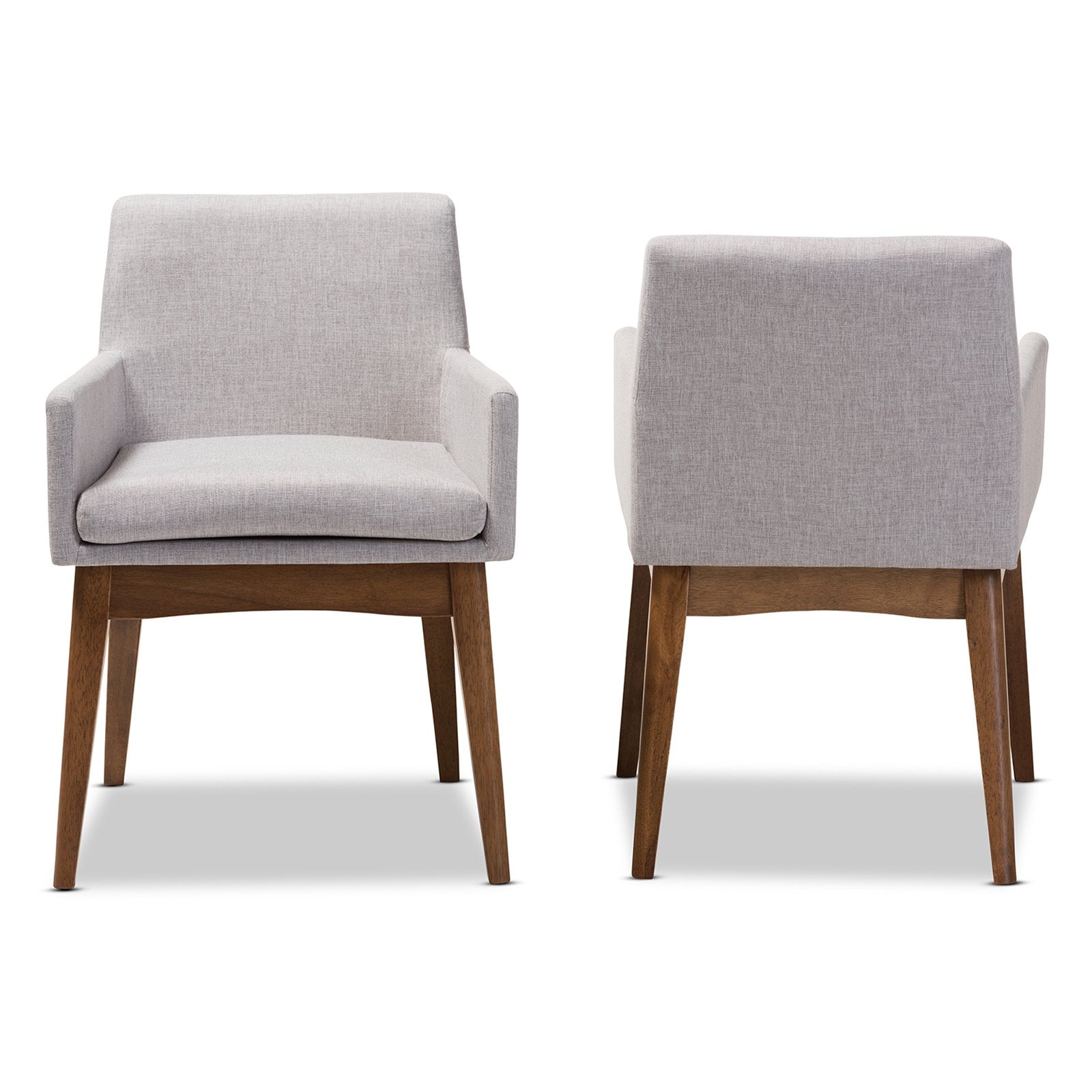 Baxton Studio Nexus Fabric Dining Armchair - Set of 2