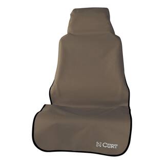 CURT Seat Defender 58 in. x 63 in. Removable Waterproof Brown XL Bench Truck Seat Cover 18502