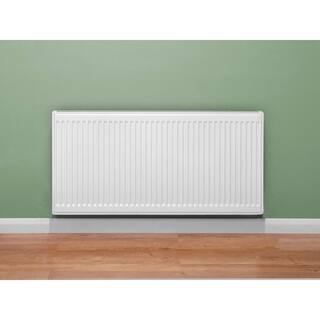 Pensotti 20 in. H x 16 in. L Hot Water Panel Radiator Package in White HD20-16D