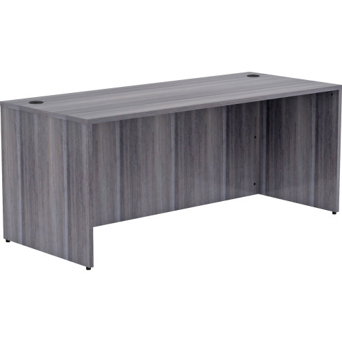 Lorell Weathered Charcoal Laminate Desking Desk Shell (69551)