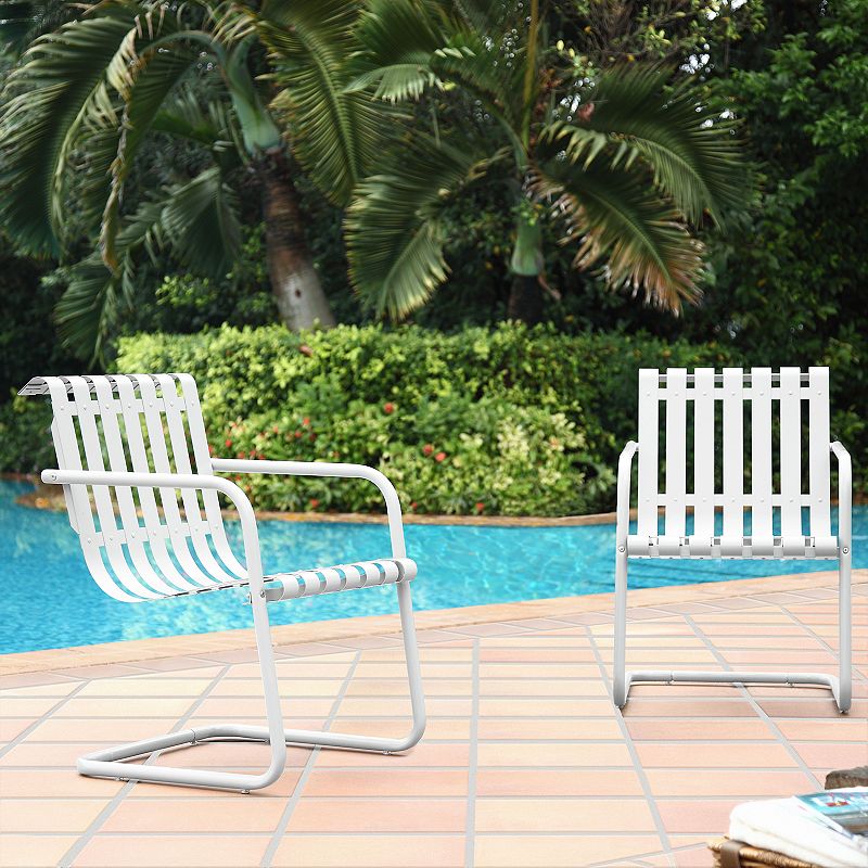 Crosley Furniture Gracie Steel Patio Chair 2-piece Set