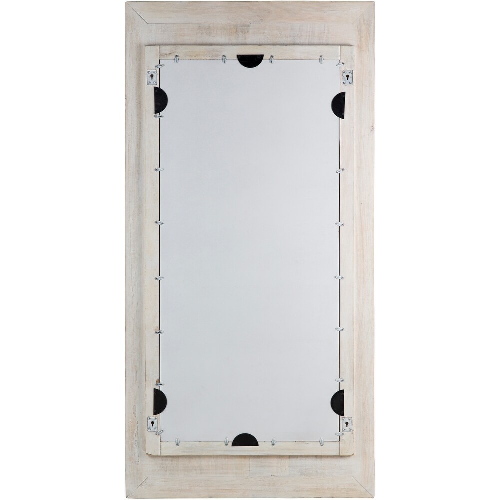 Artistic Weavers Emeka Hand Carved Wood Leaning Floor Mirror   72\