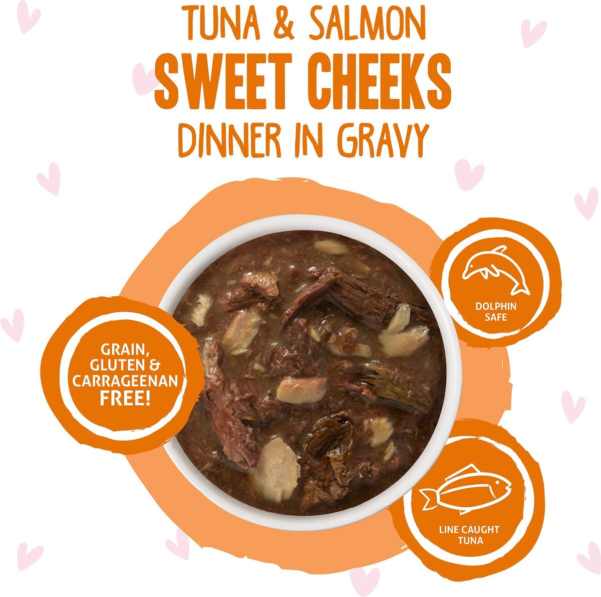 BFF Tuna and Salmon Sweet Cheeks Dinner in Gravy Wet Cat Food Pouches